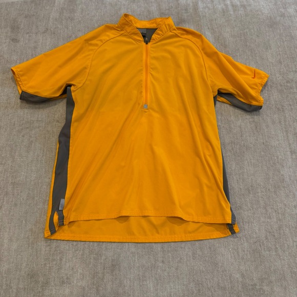 Nike Other - Nike Dri Fit Mens Athletic Running Cycling Shirt Size M Orange Gray Short Sleeve